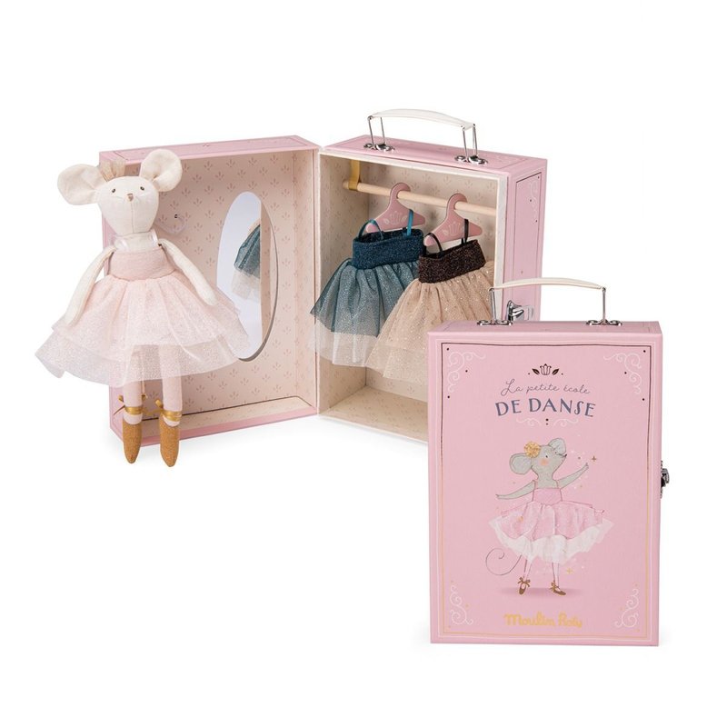 【預購】法國  Moulin Roty 小小衣櫥-甜心芭蕾 - 寶寶/兒童玩具/玩偶 - 聚酯纖維 多色