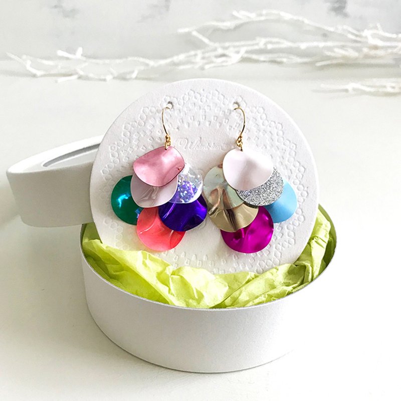 14KGF: HIRALI pop Earrings   #MULTI　-ピアス/イヤリング - 耳環/耳夾/耳骨夾 - 塑膠 多色