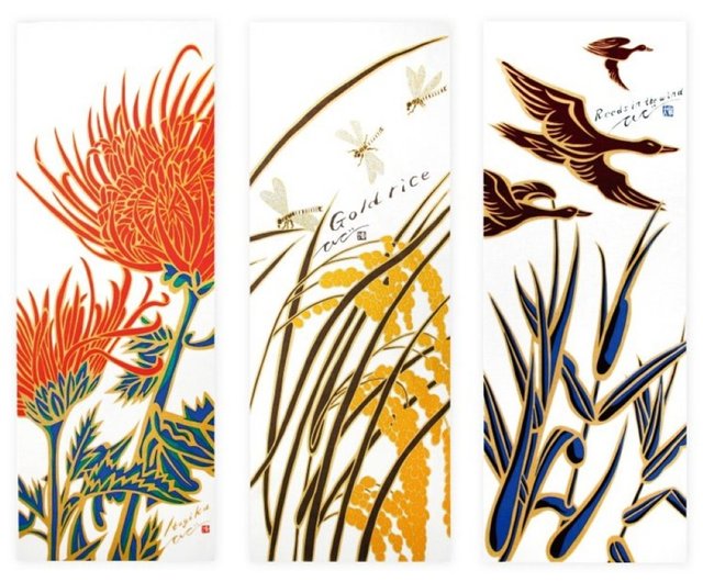 全3種】手ぬぐい - 秋シリーズ - ショップ Ki-Yan Stuzio タオル