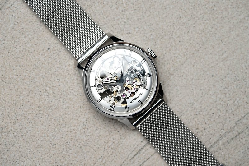 DIY Watchmaking Kit (35mm - Silver Dial Dress Watch Japanese Mechanical Movement) - อื่นๆ - โลหะ สีเงิน