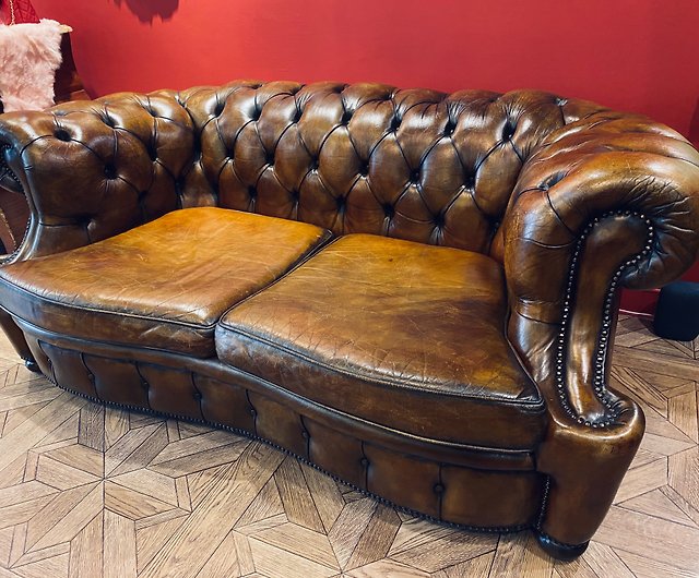 British Antique Gentleman Club, British Leather Sofa