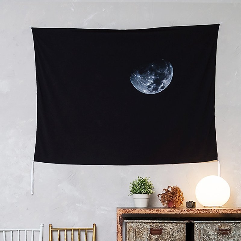 Black Moon-Wall Tapestry-Wall Decoration Home Furnishing Gift Home Decoration Hanging Picture - Wall Décor - Polyester 