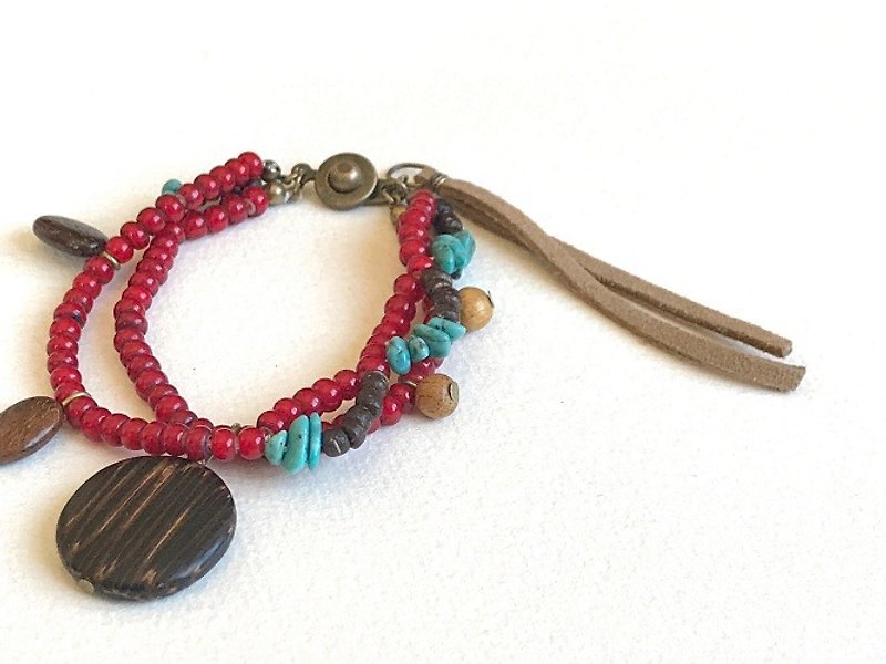 NEXT（bracelet） - Bracelets - Glass Red