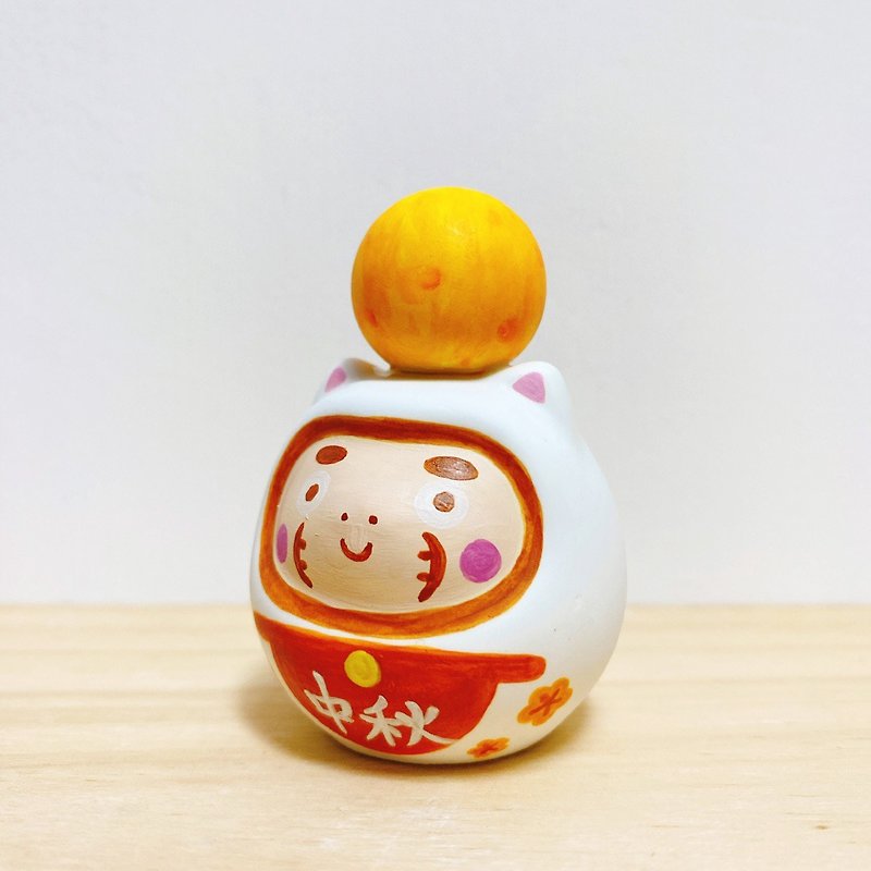 Mid-Autumn Festival limited Linen dumpling series hand-painted cat Dharma