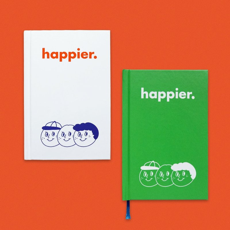 ohlollyday Happier Notebook - สมุดบันทึก/สมุดปฏิทิน - กระดาษ 