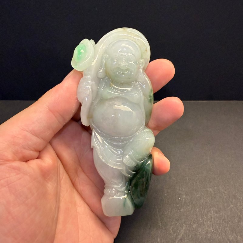 瀚玉珠寶 天然翡翠 彌勒佛擺件 翡翠佛公擺件 笑口常開 招財 彌勒 - 其他 - 玉石 