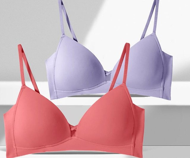 Small chest gathered anti sag bra without steel ring - Shop zim