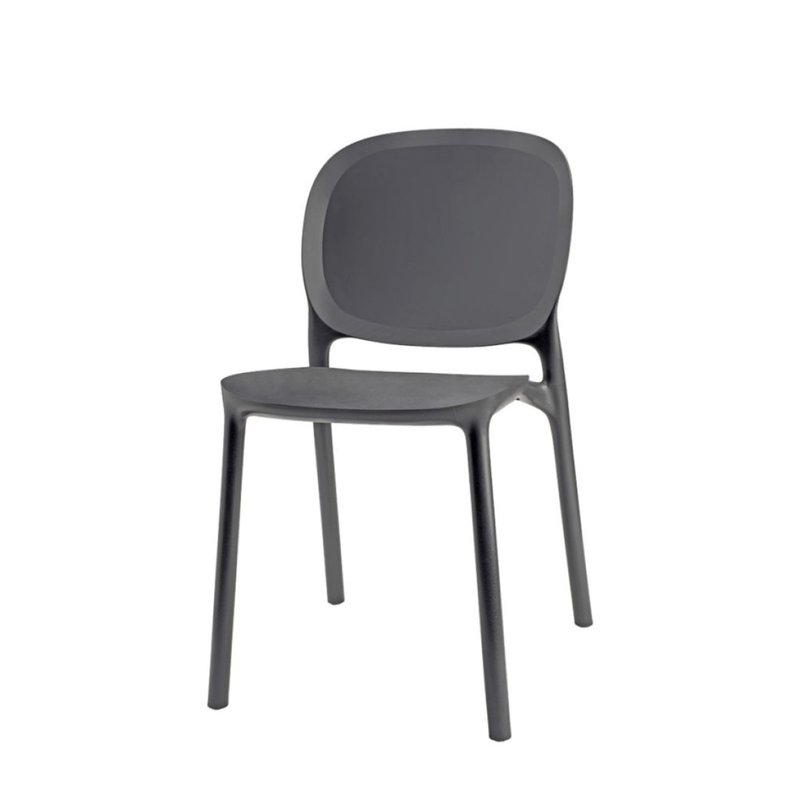 Hug Hug Chair Side Chair Coal Black - Chairs & Sofas - Eco-Friendly Materials Black