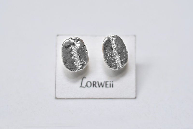 Coffee sterling silver earrings - Earrings & Clip-ons - Sterling Silver Silver