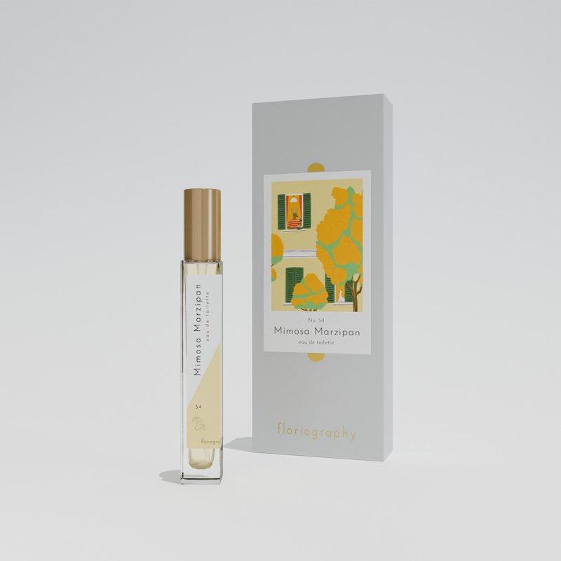 【2023 Spring Release】No.54 Mimosa Marzipan Perfume | Mimosa | Almonds - น้ำหอม - วัสดุอื่นๆ สีเหลือง