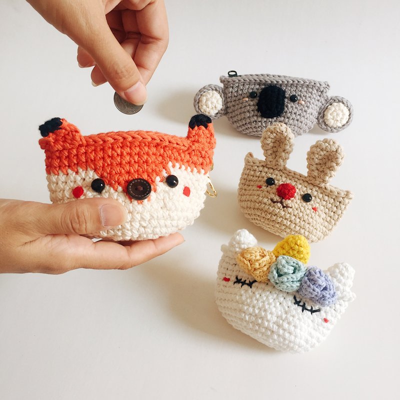 Crochet Coin Purse Animals Coin Pouch, Crochet, Cutebag Shop