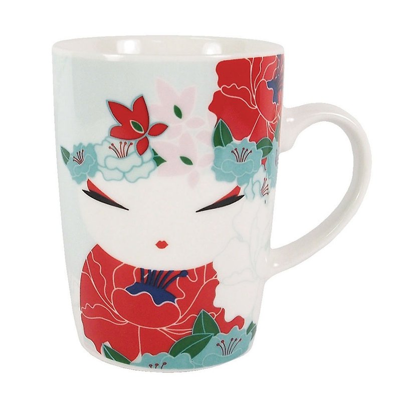 Mug-Yoshimi polite and courteous [Kimmidoll Cup-Mug] - Mugs - Pottery Blue