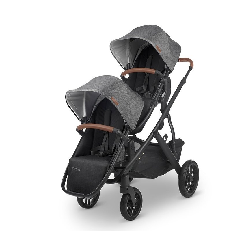 台灣宅配【原廠贈禮】【UPPAbaby】VISTA V2 王者雙寶推車-黑灰色 - 嬰兒車/嬰兒推車 - 其他材質 灰色