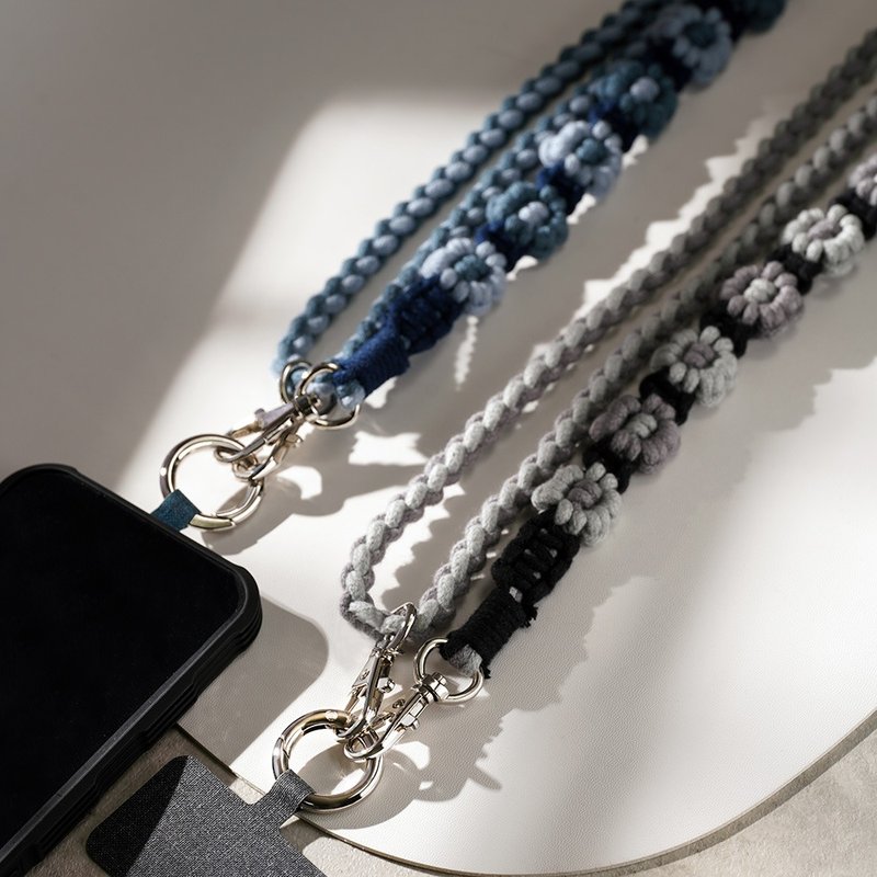 [Styling with contrasting colors] Adjustable strap lanyard mobile phone lanyard mobile phone strap - Other - Cotton & Hemp 