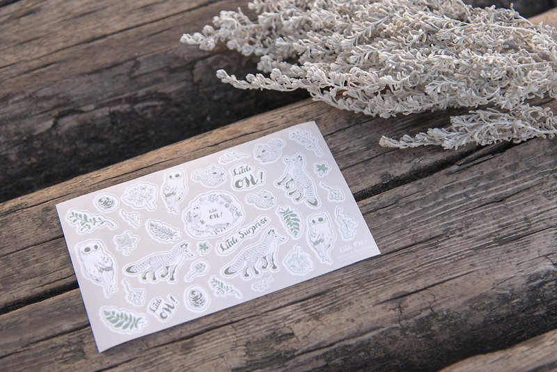 Little OH! Forest adventure stickers sticker - Stickers - Paper White