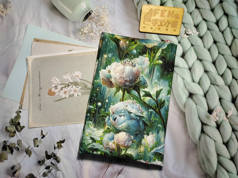 Landscape Series - High Quality Thin Cotton Fabric Charlotte Garden Cloth Book Cover - Cloth Book Cover - Suitable for A5/25K - ปกหนังสือ - ผ้าฝ้าย/ผ้าลินิน 