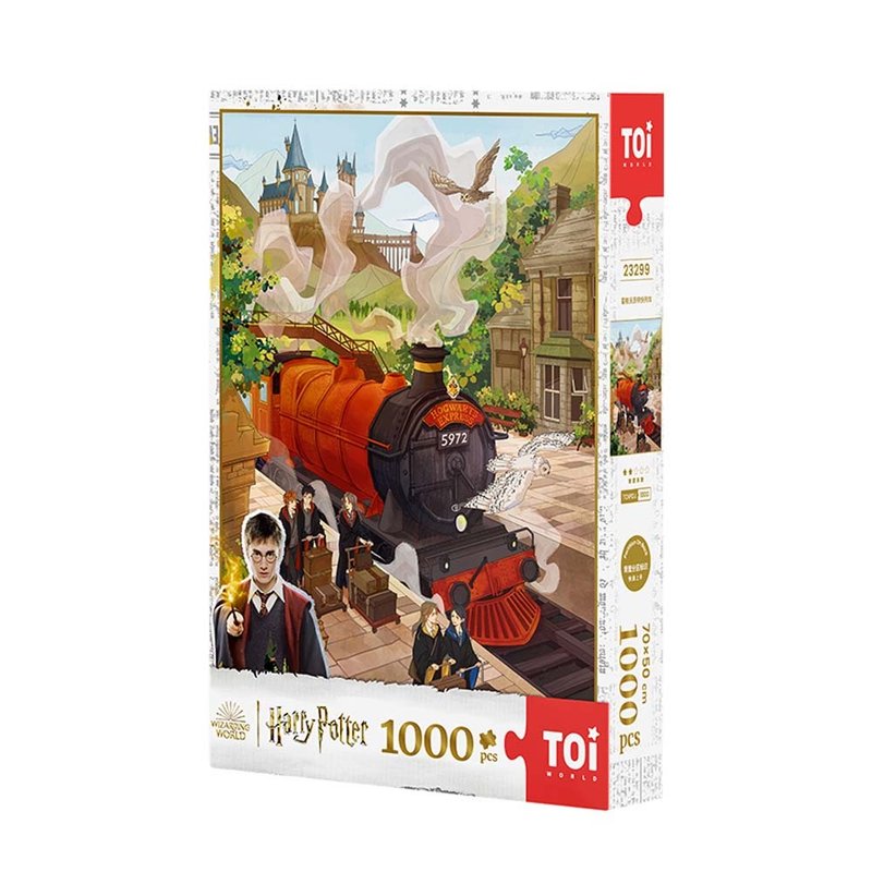 TOi Tu Yi Li Potter - Hogwarts Express 1000 piece jigsaw puzzle movie adult toy board game - เกมปริศนา - กระดาษ หลากหลายสี