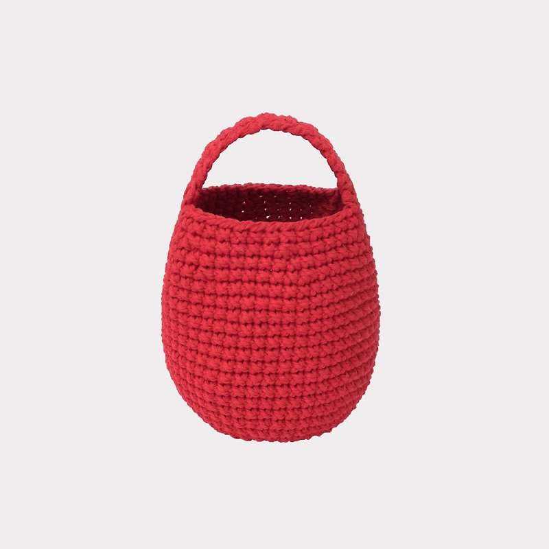 Eggie bag in red - 手袋/手提袋 - 棉．麻 紅色