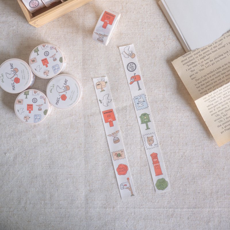 Mail Day Washi Tape - 紙膠帶/和紙/PET - 紙 
