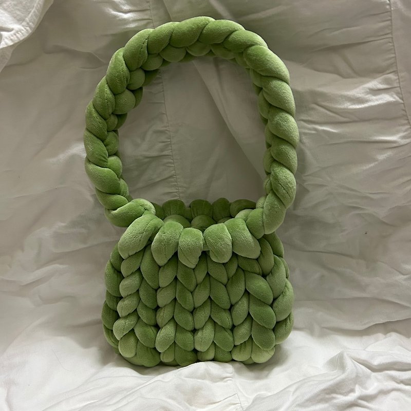 ワクワク cloud bag - avocado green - Handbags & Totes - Other Materials 