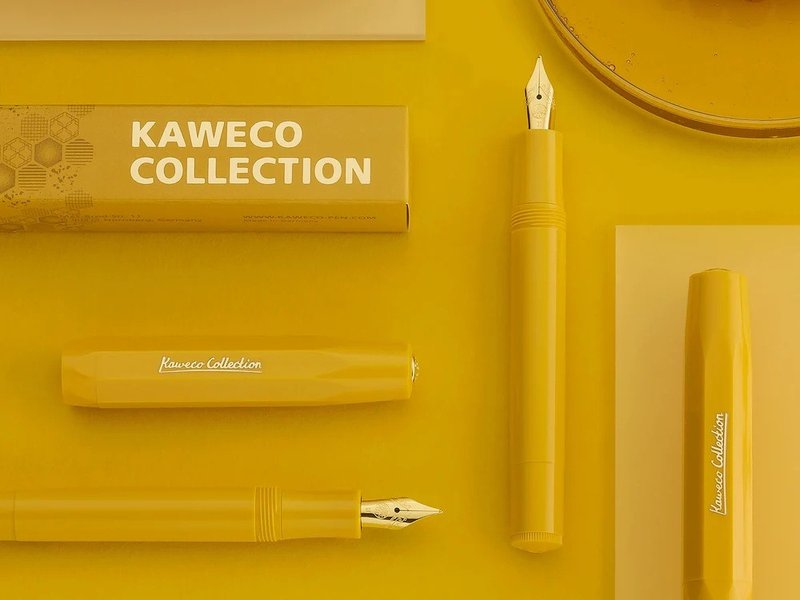 德國 KAWECO COLLECTION 系列鋼筆 蜂蜜黃 F - 鋼筆 - 塑膠 黃色