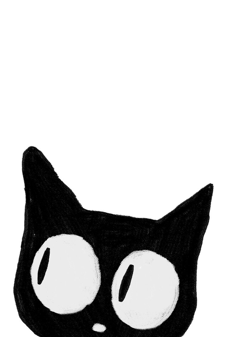 Original illustration by Suki McMaster from Australia-Black Cat - ตกแต่งผนัง - กระดาษ หลากหลายสี