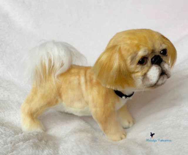 Pekingese Puppy Dog Realistic Toy Pet
