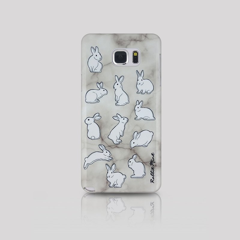 (Rabbit Mint) Mint Rabbit Phone Case - Marble Rabbit Series - Samsung Note 5 (00092) - Phone Cases - Plastic White