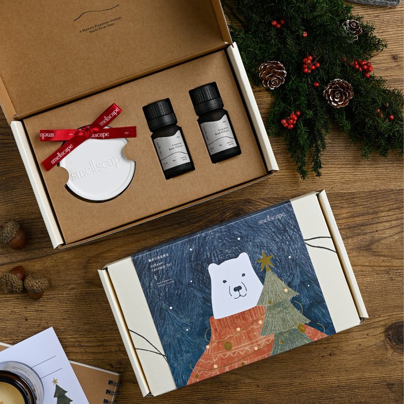 [Christmas Gift Box] Aroma Stone Gift Box::Christmas Limited Polar Bear::Tondao Bourbon Whiskey - Fragrances - Other Materials 