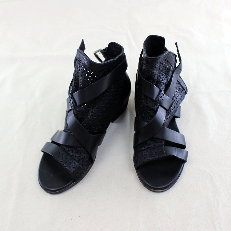 [Spot] genuine leather Roman sandals - Sandals - Genuine Leather Brown
