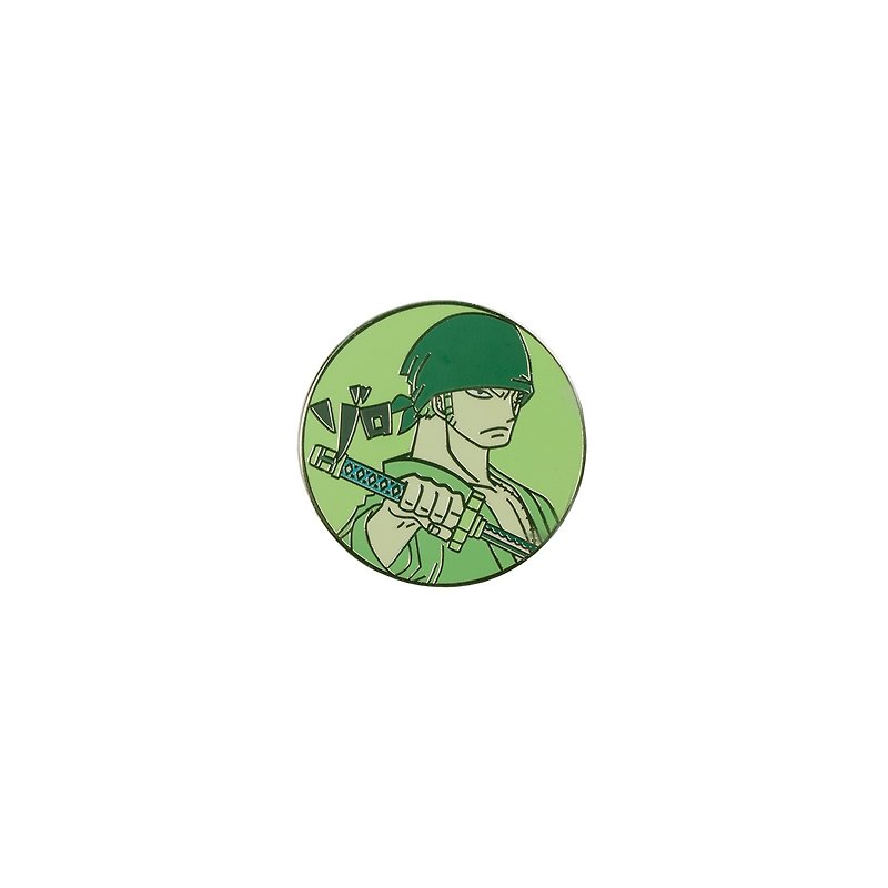 【買包加價購區】航海王徽章聯名款-索隆 - 襟章/徽章 - 其他金屬 綠色