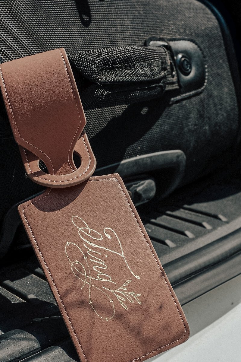Customized luggage tag - Luggage Tags - Genuine Leather 