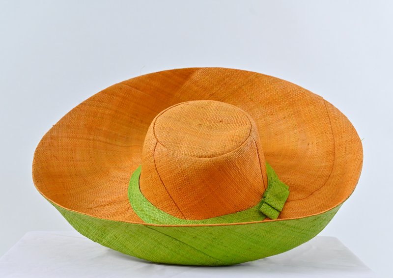 Handmade hats made from Raffia from the Madagascar tribe. - Hair Accessories - Eco-Friendly Materials 