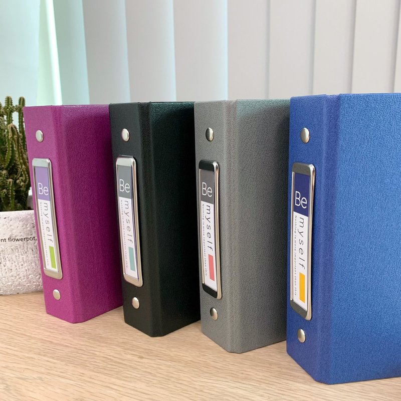 Be Myself - 32K Leather Data Card Holder (2 Holes) - Folders & Binders - Other Man-Made Fibers 