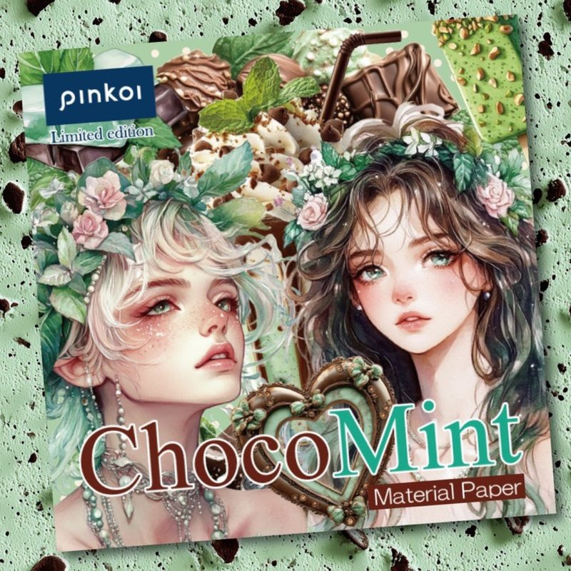 ChocoMint Material Paper - 筆記本/手帳 - 紙 綠色