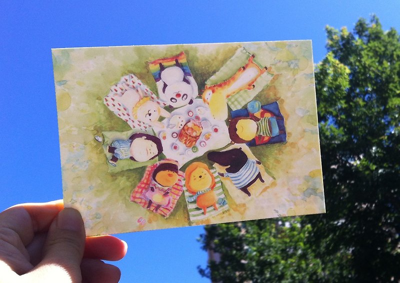 Picnic Day postcard - การ์ด/โปสการ์ด - กระดาษ 