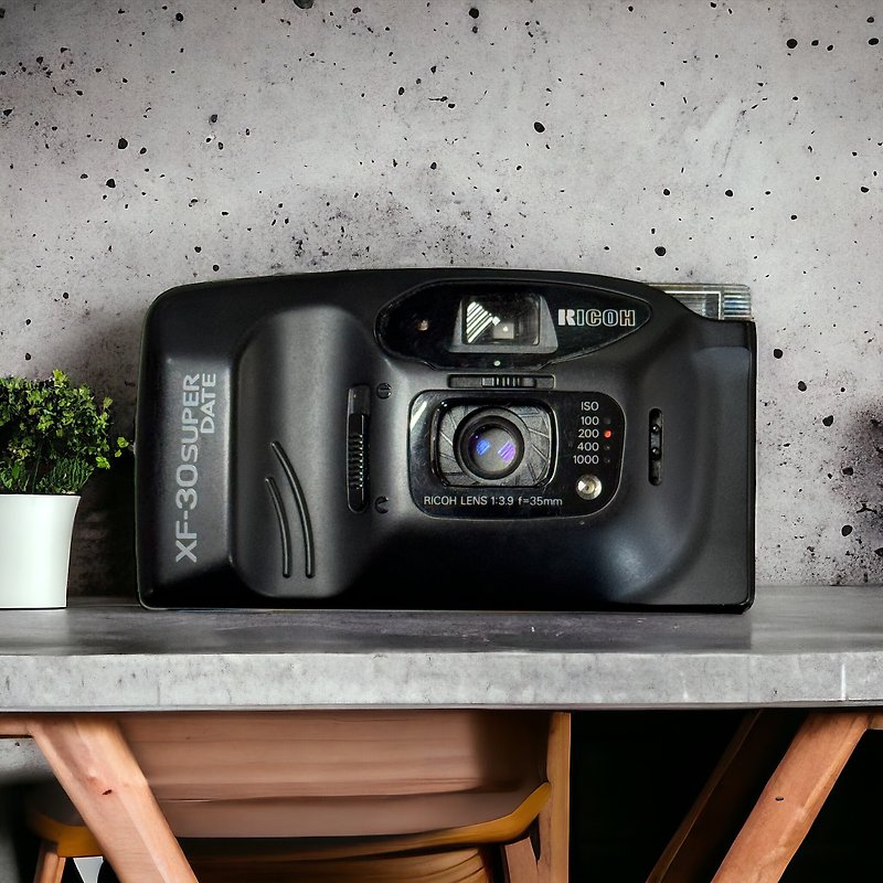 135 film Ricoh XF30 SuperDate film camera, overall 70% new, lens compartments ar - กล้อง - พลาสติก สีดำ
