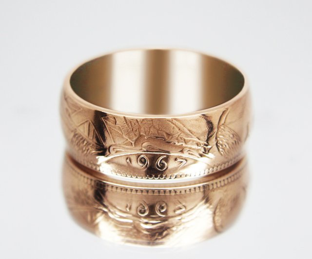 mushi88様　オーダー　コインリング　イギリス　1ペニー mushi88様 オーダー コインリング イギリス 1ペニー - メルカリ