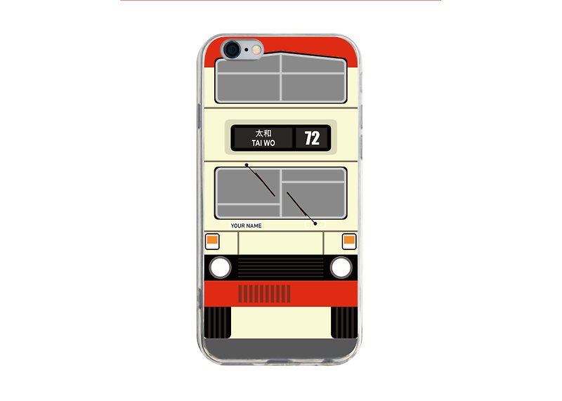 Hong Kong Bus Model C iPhone 13 Pro Max 12 11 XS XR X SE Samsung S21 Note - Phone Cases - Plastic Multicolor