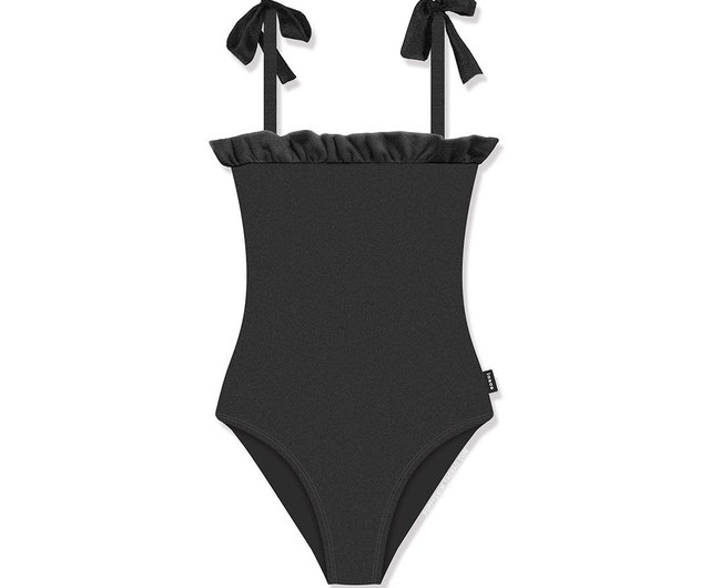 黒チェック柄レースアップ水着貧乳レトロ菌ビキニ - ショップ insos