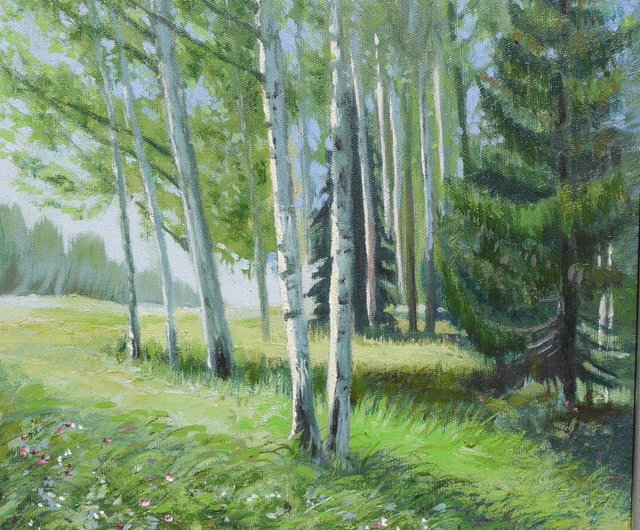 木製絵画風景画一点物イタリア