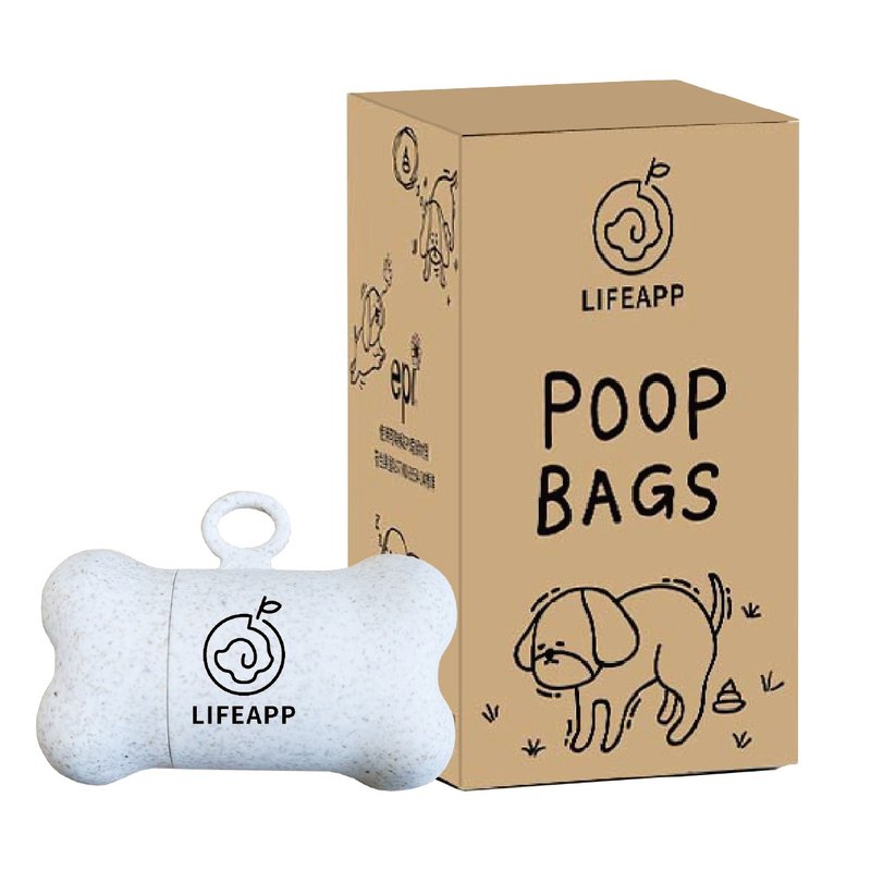 [LIFEAPP] Bone-shaped toilet bowl set (1 toilet bowl + 2 rolls of eco-friendly toilet bags) - อื่นๆ - วัสดุอื่นๆ สีดำ