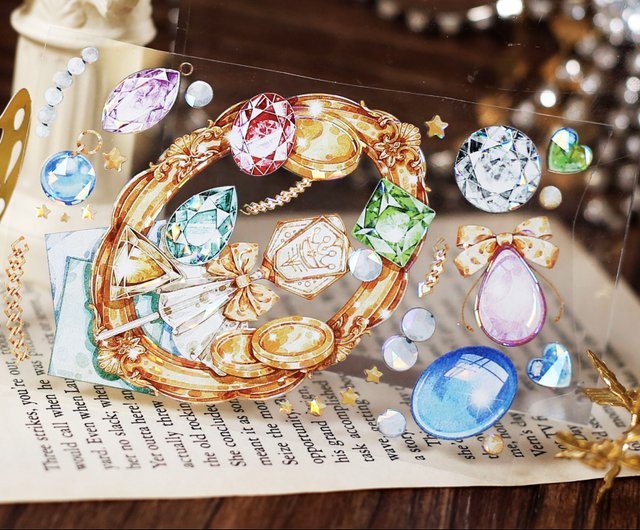 Get Rich Gem Wealth Manuscript (Good Omen) PET紙テープ シェル