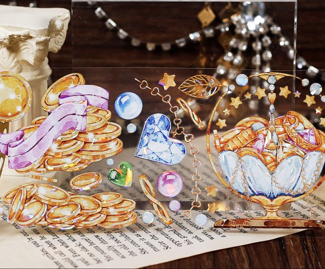 Get Rich Gem Wealth Manuscript (Good Omen) PET紙テープ シェル