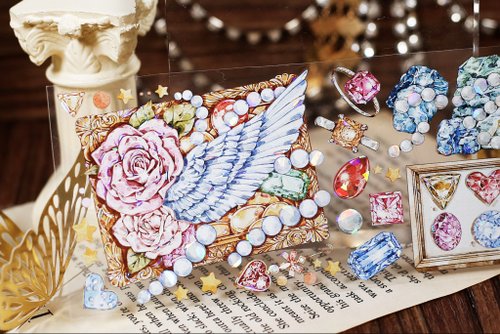 Get Rich Gem Wealth Manuscript (Good Omen) PET紙テープ シェル