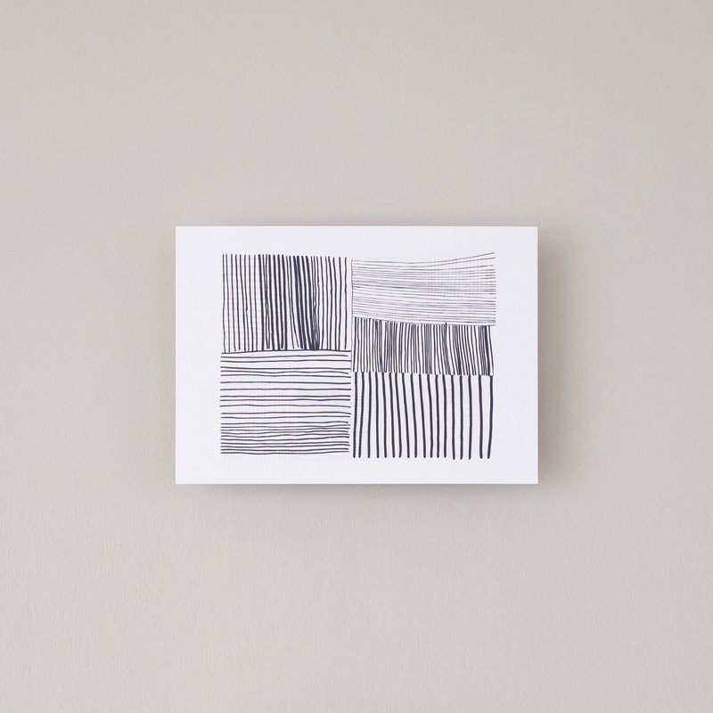 Woven Dark Blue Postcard/Taiwan City Scenery Series - Cards & Postcards - Paper White