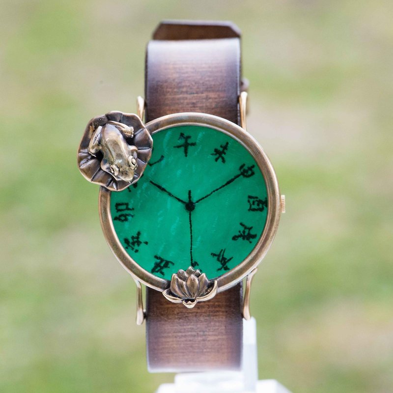 Lotus, beautiful watches Rare L Emerald Green - นาฬิกาผู้หญิง - โลหะ สีเขียว