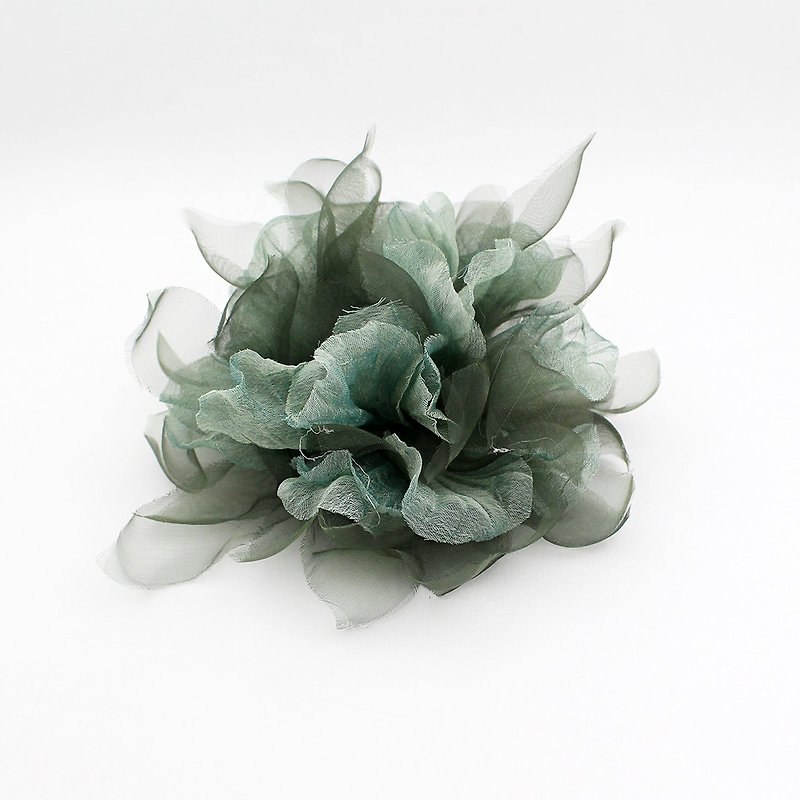 Green Flower corsage brooch pins,prom,wedding corsage,boutonniere - Corsages - Other Materials Green
