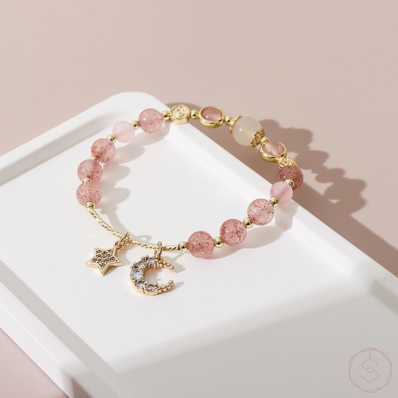 Affection | crystal bracelet - Bracelets - Crystal Pink