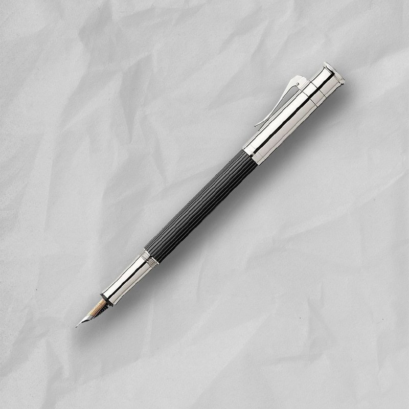 【Graf von Faber-Castell】經典系列烏木鋼筆 M尖 VIP刻字服務 - 鋼筆 - 木頭 黑色